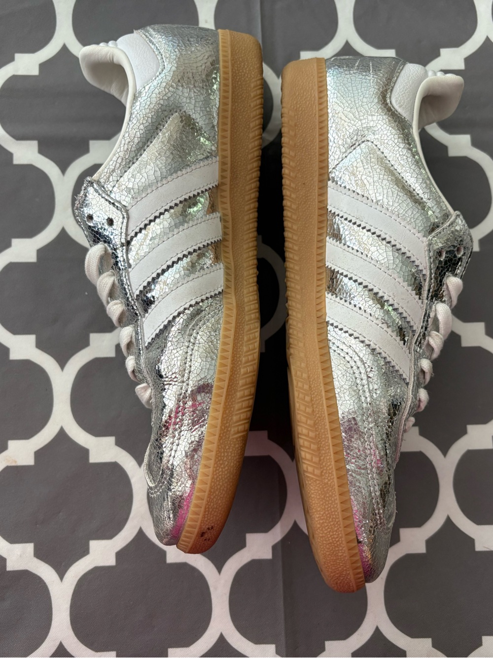 Adidas Samba OG silver metallic sneakers - Picture 7 of 12